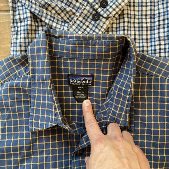 Lot of 4 Mix Patagonia Men's XL Button Up Long Shirts Cotton - Picture 4 of 15